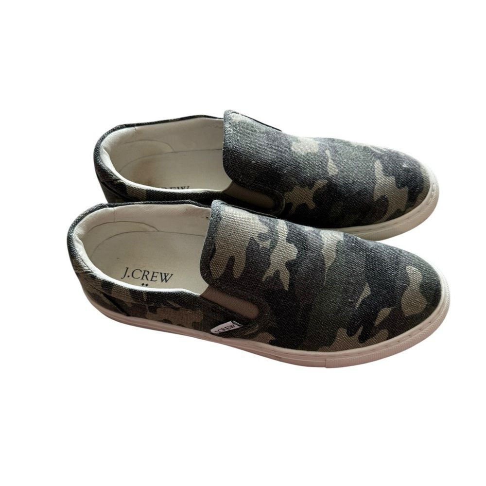 J. Crew Camo Slip-On Sneakers 8.5 - Picture 3 of 15